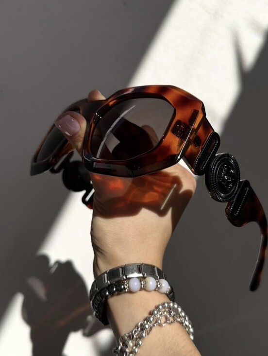Versace Accessories - Versace Ve4424u Maxi Medusa Havana Black Detail